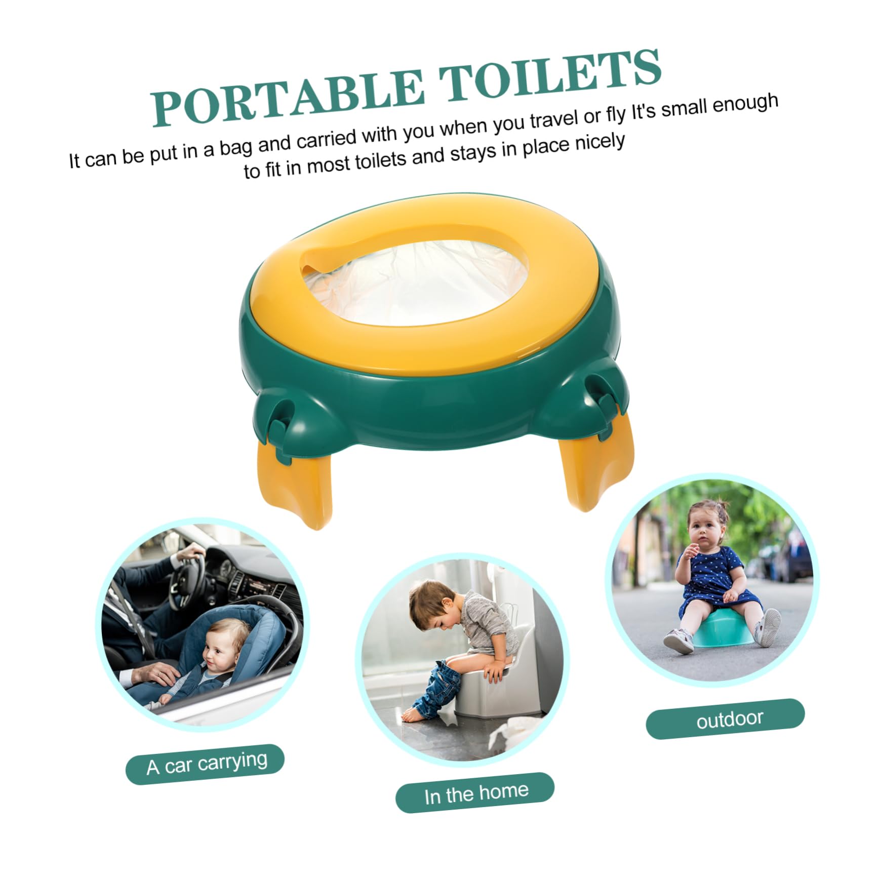 UPKOCH 2 Pack Portable Travel Toilet Bags for Camping, Hiking, Road Trips & Emergency Use - Disposable Toilet Waste Bags for Car, RV, Outdoor Adventures & Emergency Preparedness Kits