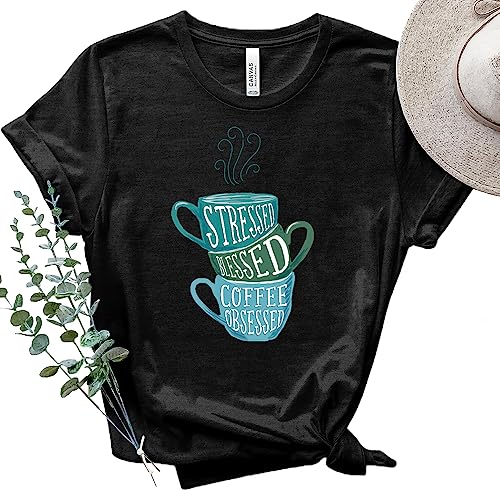 Jesus and Coffee Christian T-Shirts for Women - Faith Inspired Apparel, Bible Verse Tees, Church Outfits & Religious Clothing for Women & Men (Design 13) - Perfect for Church Services, Bible Study & Christian Fellowship