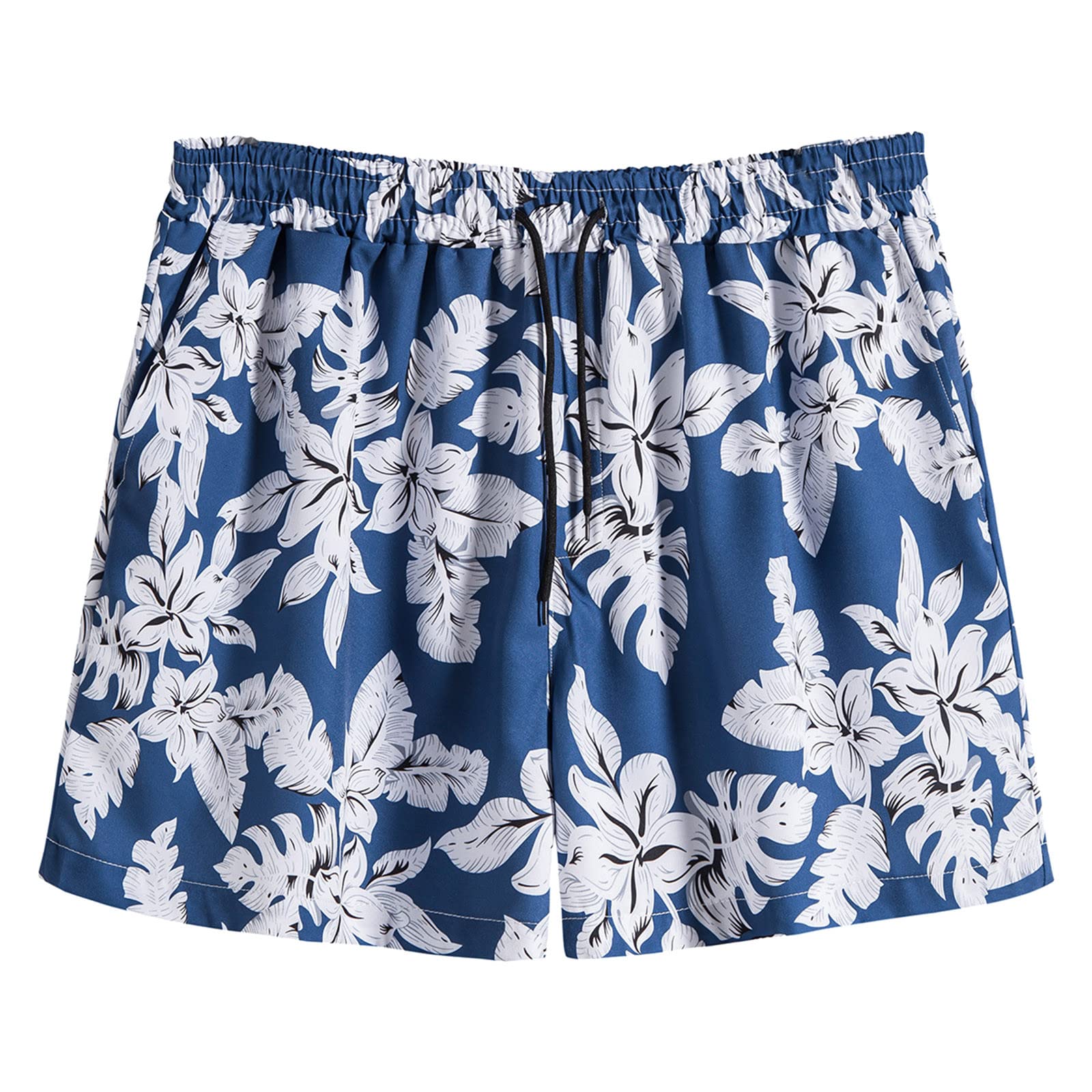 QWENTMTNTY Men's Lightweight Summer Casual Sports Shorts - Breathable Loose Fit Printed Swim Board Shorts with Pockets | Perfect for Beach, Pool, Gym & Outdoor Activities
