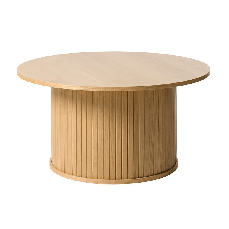 Round Coffee Table 90cm - Solid Oak Wood Modern Living Room Furniture - Perfect for Living Spaces, Lounges & Home Decor