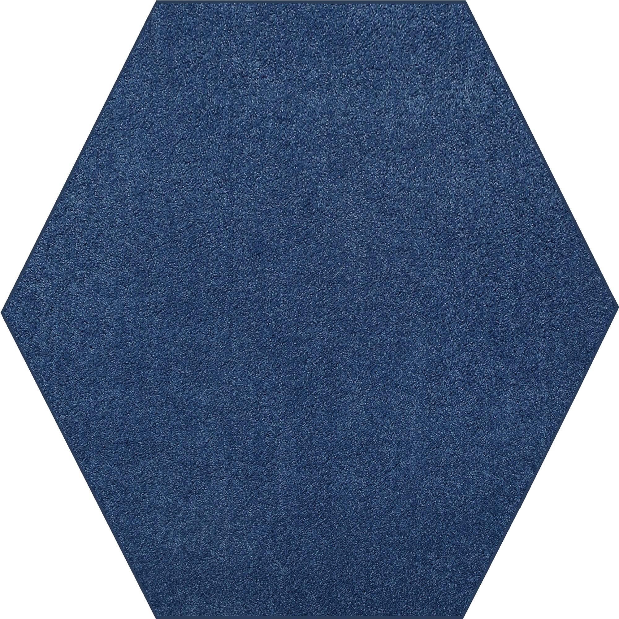 Ambiant Galaxy Way Kids' Favorite Hexagon Area Rug - Royal Blue 10', Stain-Resistant Indoor Rug for Living Room, Bedroom, Entryway | Pet & Child Safe | USA Made | Perfect for Playrooms, Nurseries & Wedding Decor
