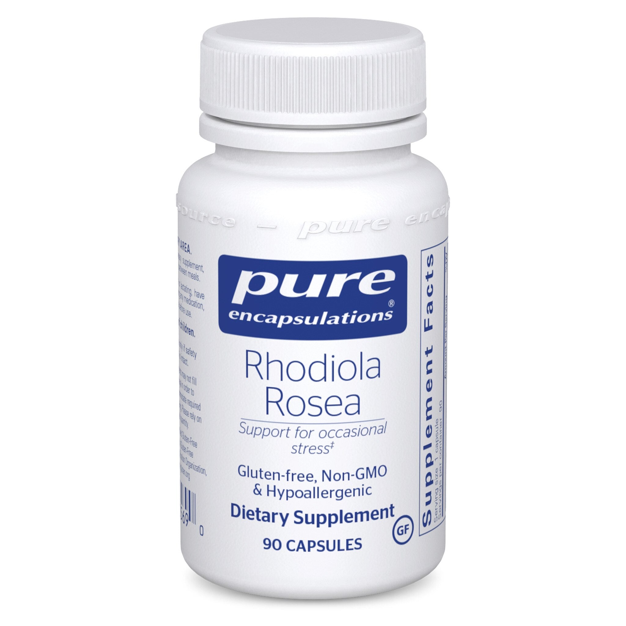 Pure Encapsulations Rhodiola Rosea Supplement - Stress Relief & Energy Support for Work, Study & Fitness | Adaptogenic Herbal Extract