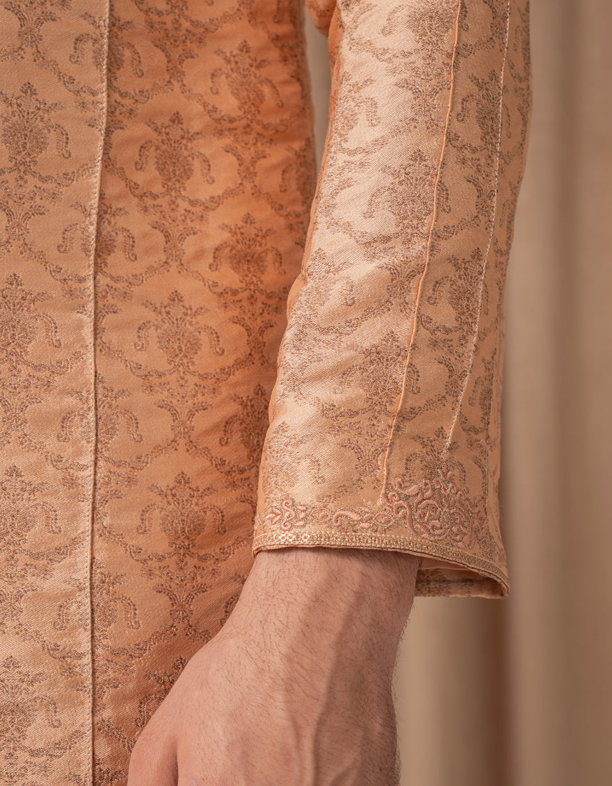 Blended Orange Special Kurta by J. Junaid Jamshed | Premium Pakistani Ethnic Wear for Men | Perfect for Eid, Weddings & Festive Occasions