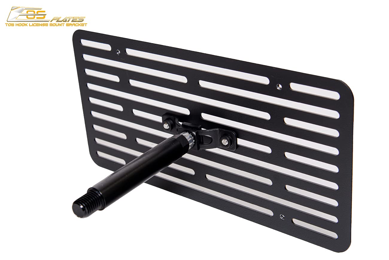 2015-2017 Subaru WRX & STi Front Bumper Tow Hook License Plate Relocator Bracket - EOS Plate Version 2 (Full Size) | Extreme Online Store Replacement | Perfect for Car Enthusiasts & Track Day Events