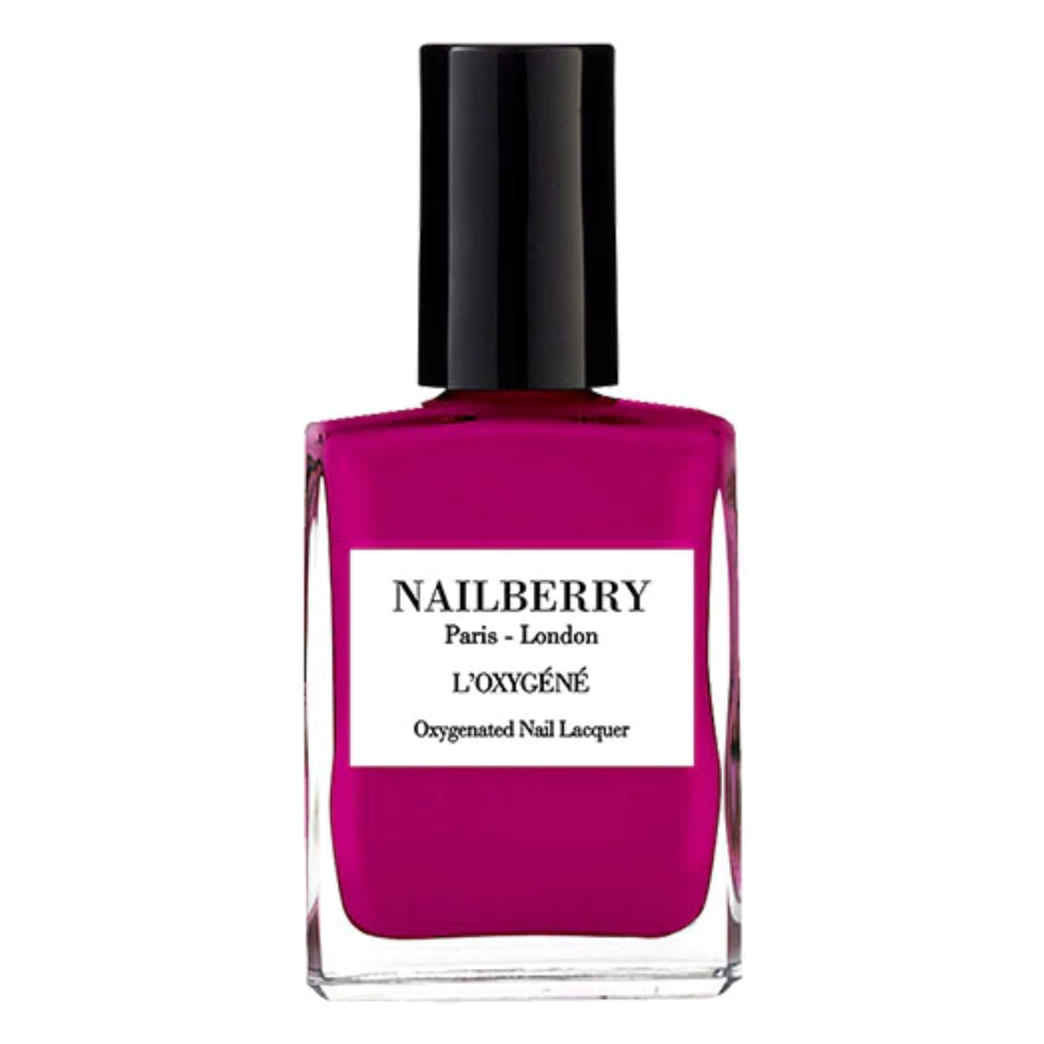 Oxygenated Nail Polish - Fuchsia in Love Pink Nail Lacquer | Long-Lasting & Breathable Formula | Perfect for Manicures, Pedicures & Nail Art