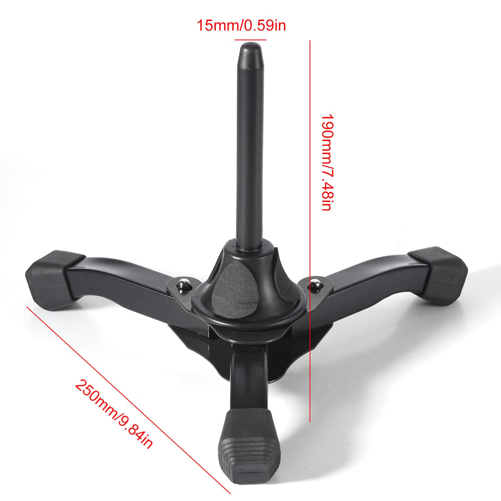 Portable Folding Wooden Clarinet & Flute Stand - Compact Tripod Design for Easy Storage & Travel - Perfect for Musicians, Students, and Performers