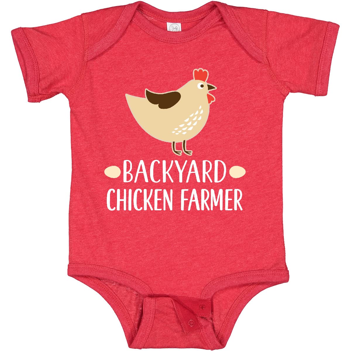Inktastic Backyard Chicken Farmer Baby Bodysuit - Cute Farm Animal Onesie for Newborns & Infants - Perfect for Farm-Themed Parties, Photo Shoots & Everyday Wear