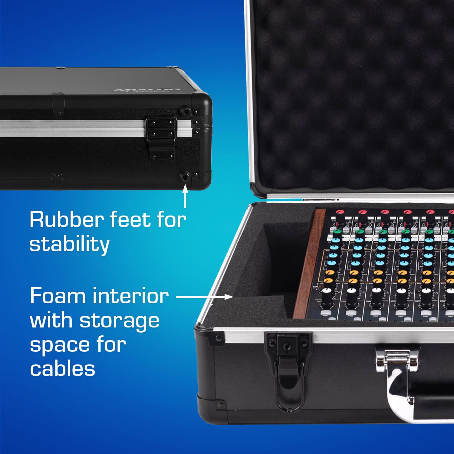 Tascam Model 12 Hard Case - Ultra-Lightweight UNISON Protective Cover for Analog Audio Mixer | Perfect for Studio Recording, Live Performances & Travel Protection