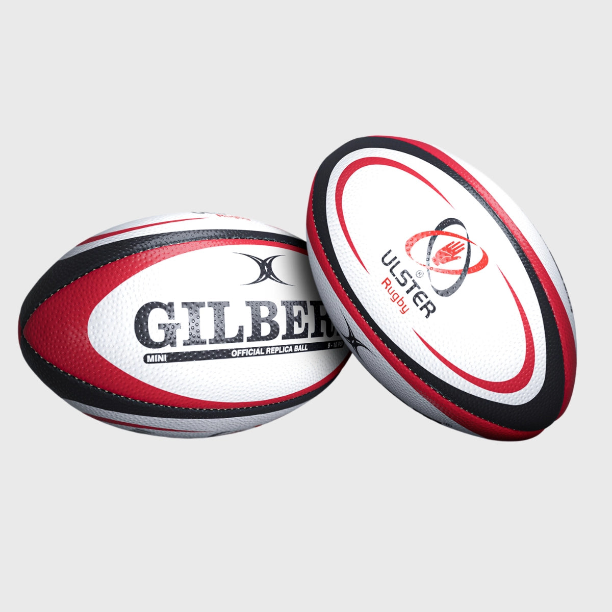 Gilbert Ulster Replica Mini Rugby Ball - Authentic Collectible for Rugby Fans, Perfect for Gifts, Training & Home Decor