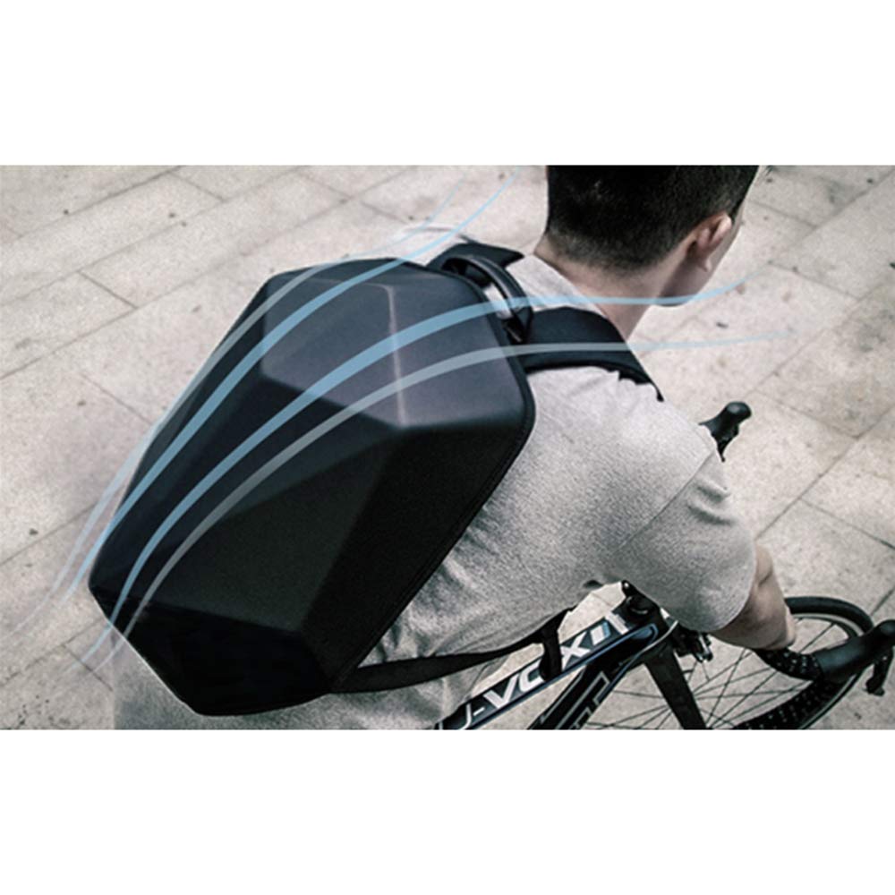 JFG RACING 30L Hard Shell Motorcycle Backpack - Waterproof Laptop Backpack for Men, Universal Fit for Commuting, Travel & Outdoor Adventures (Black)
