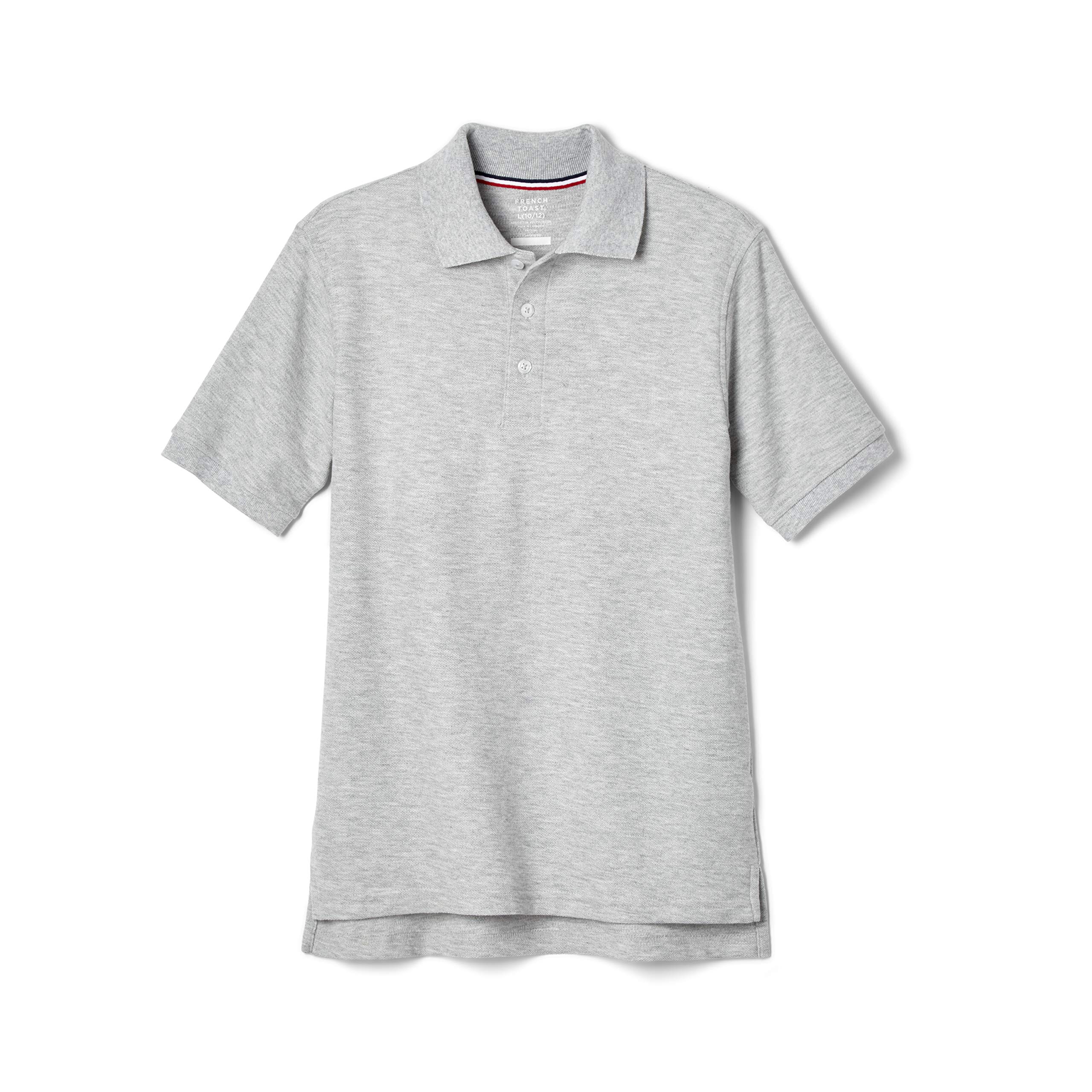 French Toast Boys Short Sleeve Pique Polo Uniform Shirt (Standard & Husky Sizes) - Comfortable School Uniform for Kids, Perfect for Classrooms & Casual Wear