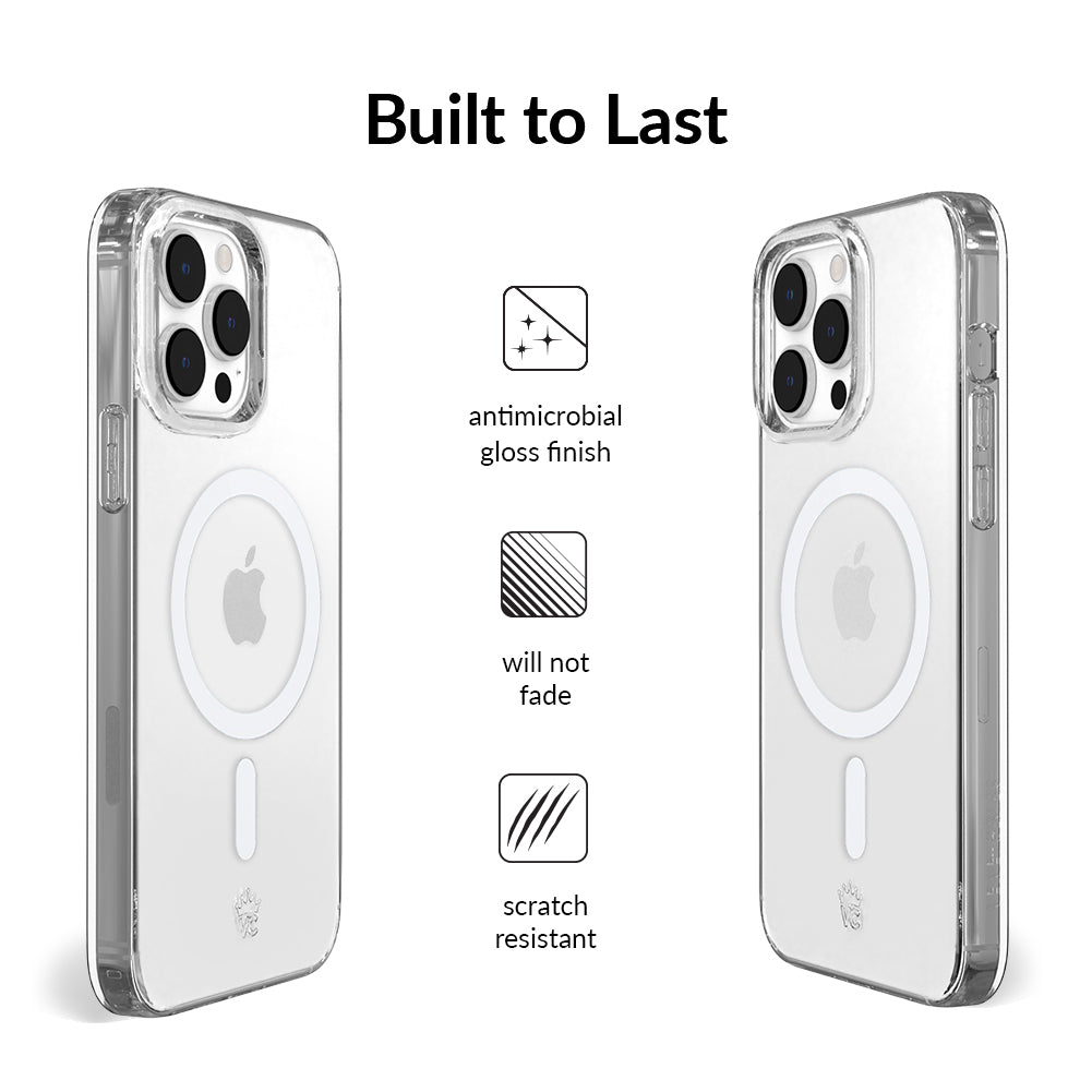 Ultra-Thin Clear MagSafe iPhone Case - Compatible with iPhone 15/14/13/12 Series - Shockproof & Scratch Resistant - Perfect for Everyday Use, Travel & Wireless Charging