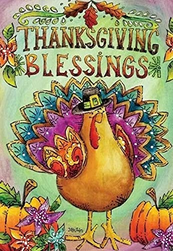 12x18 inch/16x24 inch/24x36 inch Thanksgiving Blessings Canvas Wall Art - Premium Canvas Print, Oil Painting Style Home & Office Decor - Perfect for Living Room, Bedroom or Gift Giving