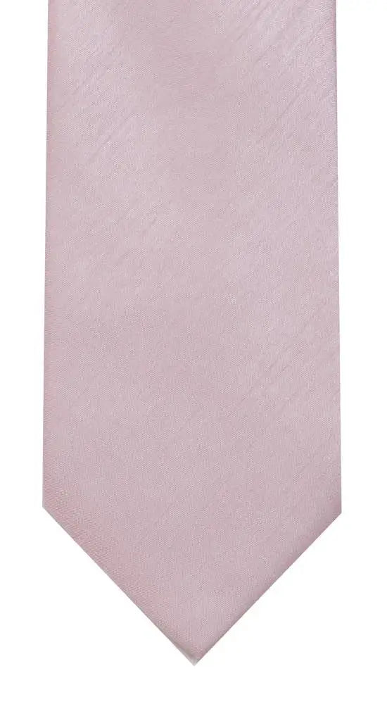 LA Smith Plain Poly Shantung Tie - Classic Silk-Like Necktie for Men | Perfect for Weddings, Business Meetings & Formal Events