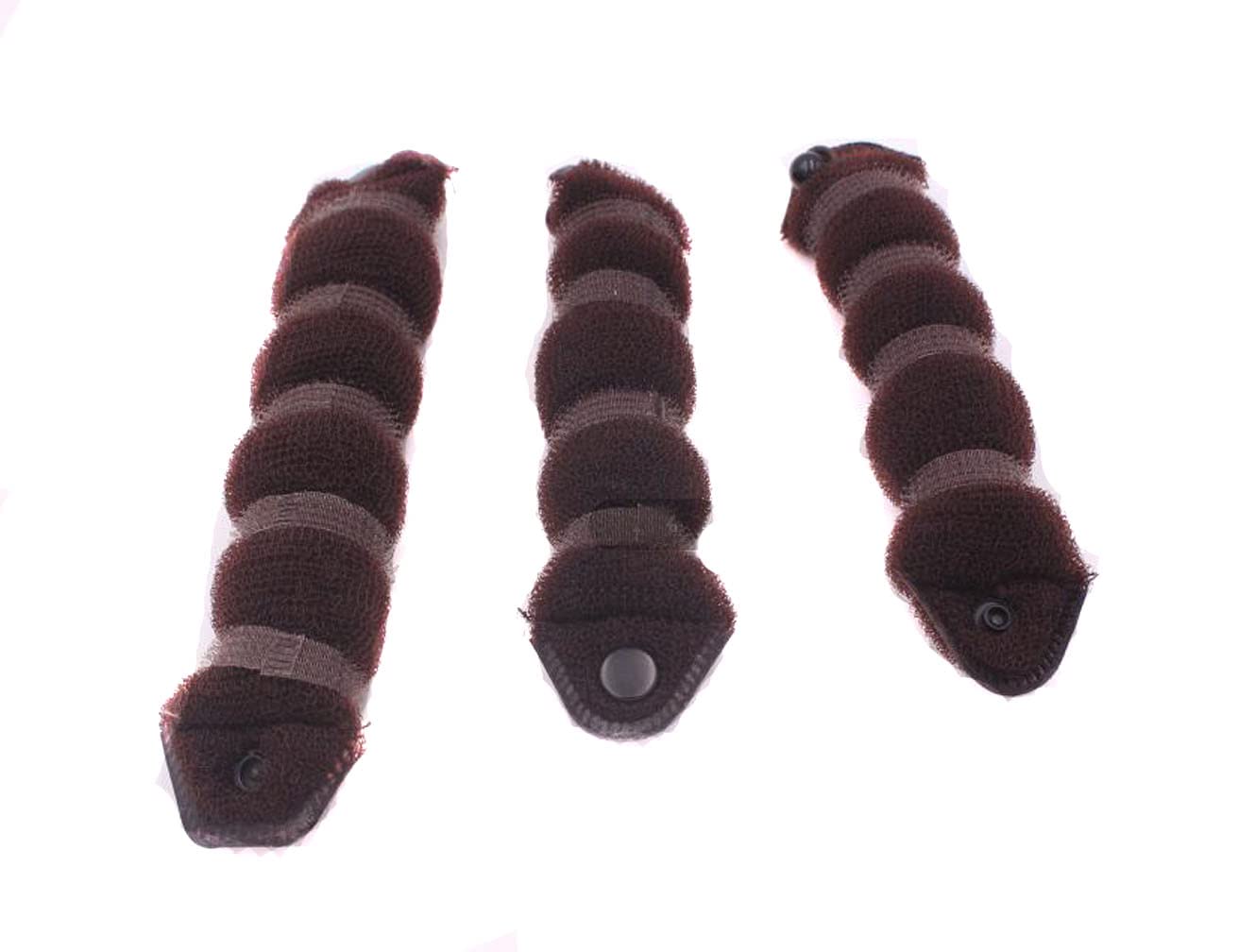 3Pcs Women's Magic Hair Styler Set - Hair Twist Sponge Bun Maker for Quick Updos (1 Large + 2 Small) - Perfect for Parties, Weddings & Everyday Hairstyles