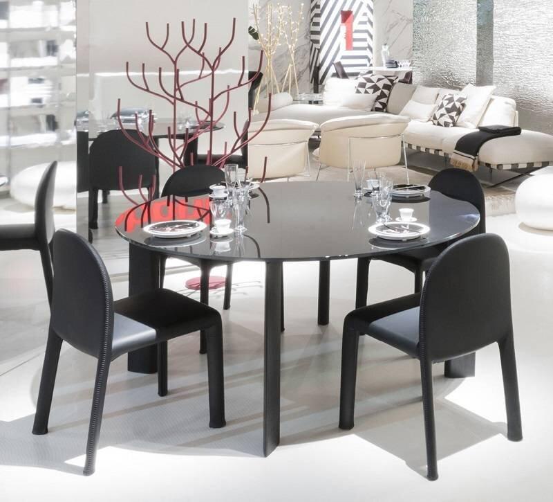 Driade Fourdrops Modern Dining Table - Scandinavian Style Wooden Table for Kitchen & Dining Room - Perfect for Family Gatherings & Dinner Parties
