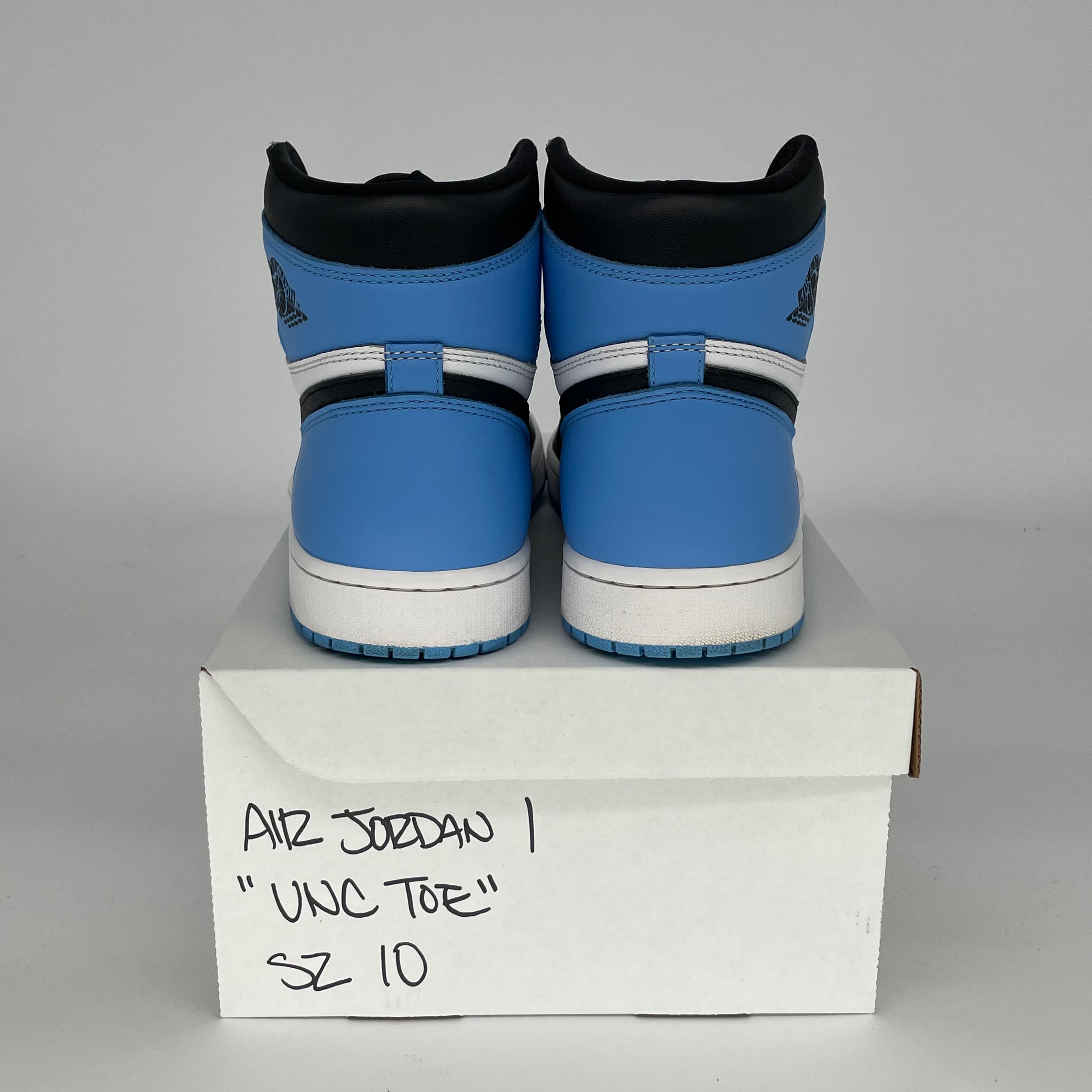 AIR JORDAN 1 UNC TOE Sneakers - Men's Size 10/Women's 11.5 (DZ5485-400) - Classic Blue & White Basketball Shoes for Casual Wear & Street Style