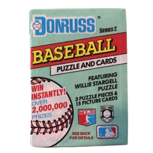 1991 Donruss Series 2 Unopened Baseball Cards Pack - Vintage MLB Collectibles for Sports Memorabilia & Card Game Enthusiasts