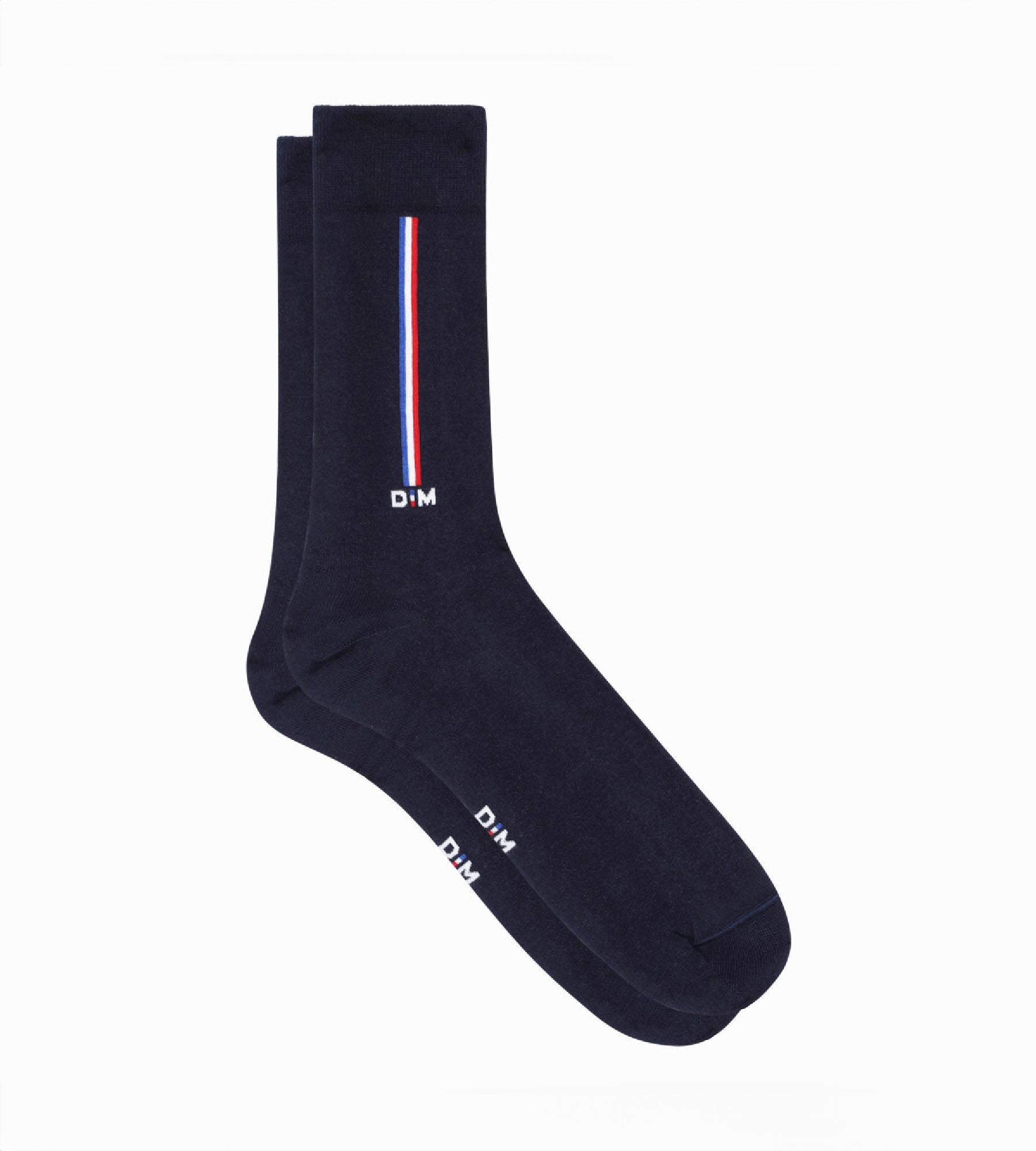 Men's Cotton Socks with Flag Pattern - Comfortable Blue Crew Socks for Casual Wear & Sports | Monsieur Dim