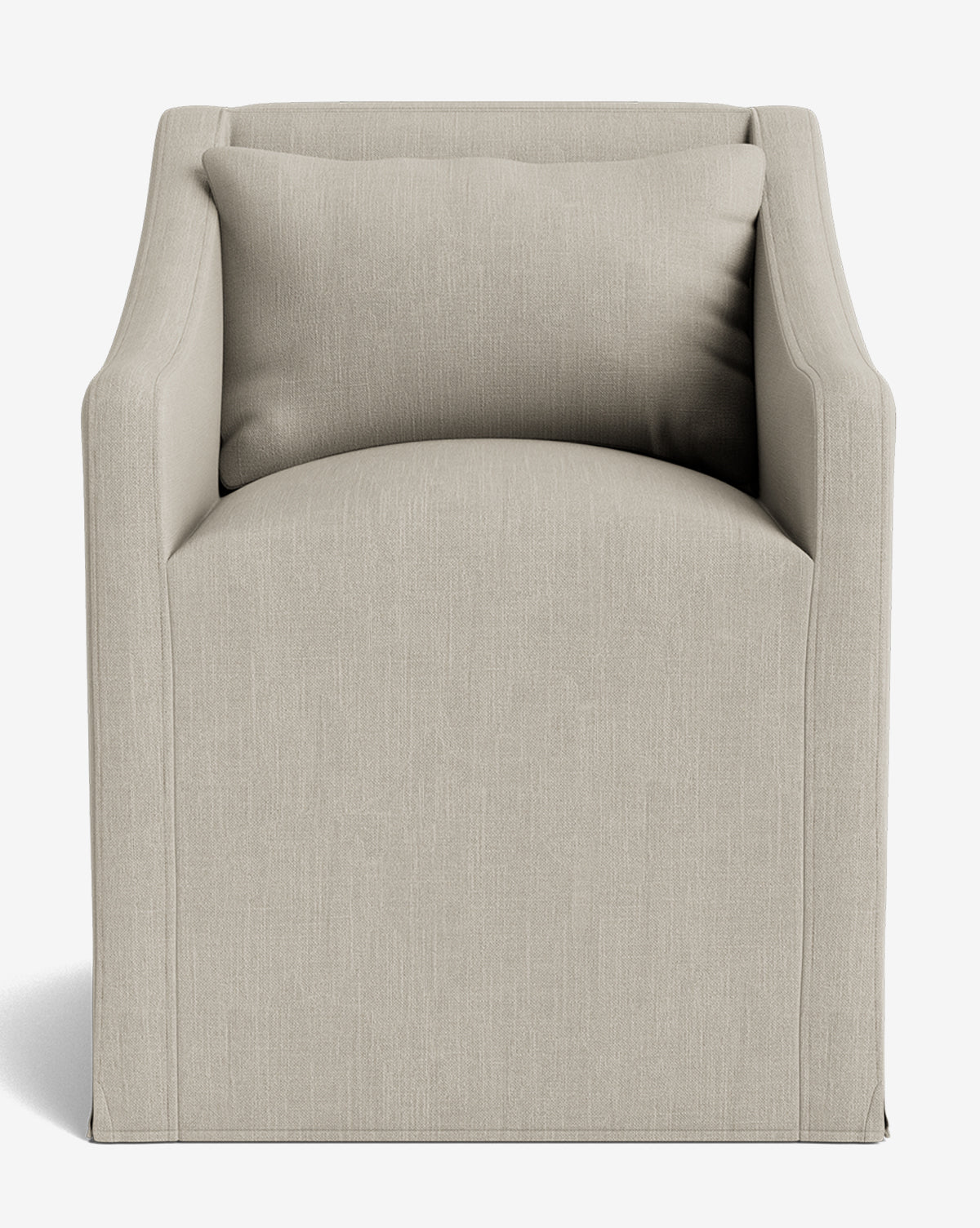 Olivier Slipcover Dining Arm Chair - Washable Fabric Upholstered Seat - Perfect for Kitchen, Dining Room, and Home Office - Comfortable & Stylish Furniture for Everyday Use