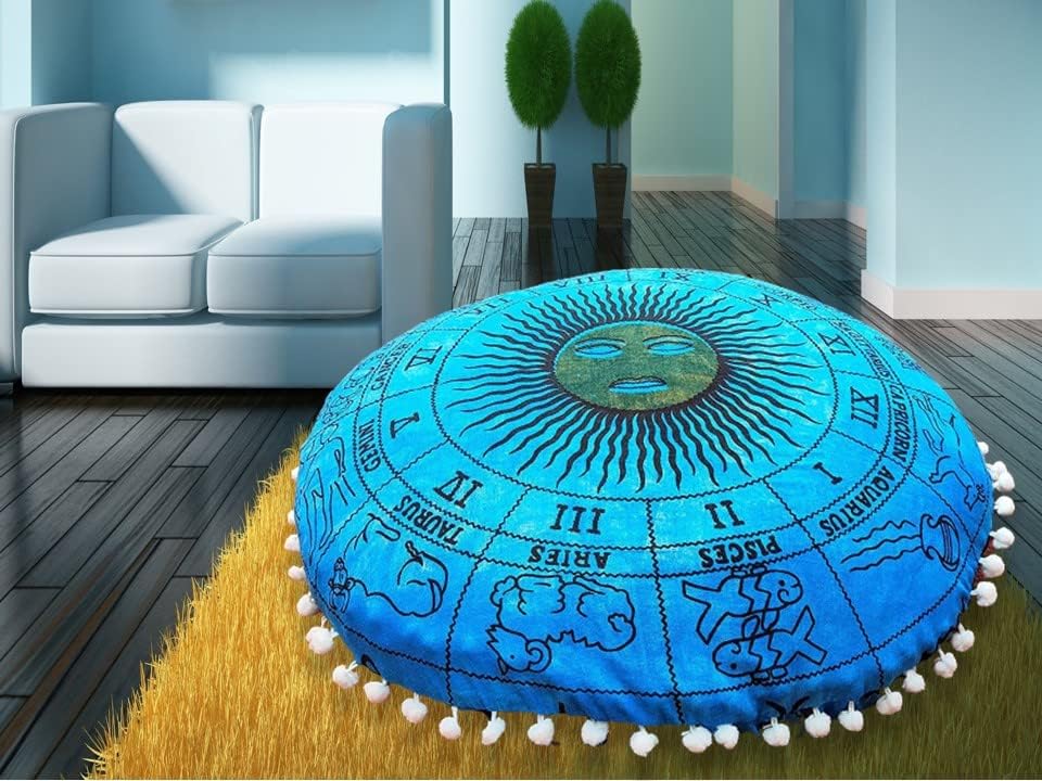 Astrology Horoscope Floor Pillow Cover - 22
