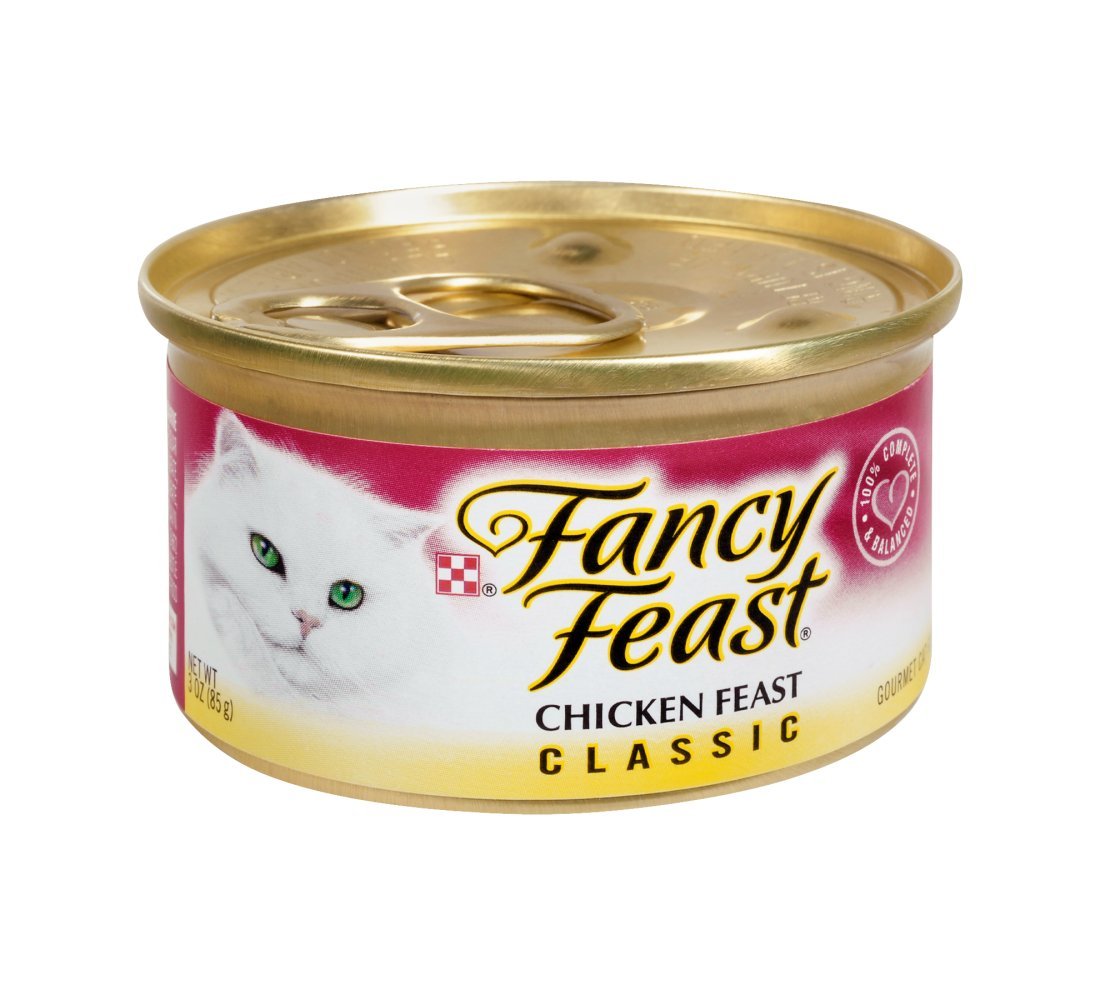 Premium Chicken Feast Gourmet Cat Food - Grain-Free Wet Food for Adult Cats - High Protein Meal for Picky Eaters - Perfect for Indoor Cats & Weight Management