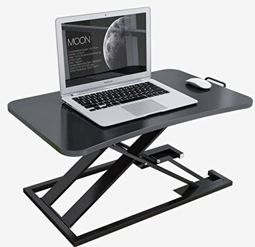 ROXY DISPLAY Adjustable Height Sit Stand Desk Monitor Riser - Ergonomic Gray Monitor Stand with Height Adjustment for Home & Office Workspace (ASD-21028BK) - Perfect for Computer, Laptop, Tablet & Dual Monitor Setup