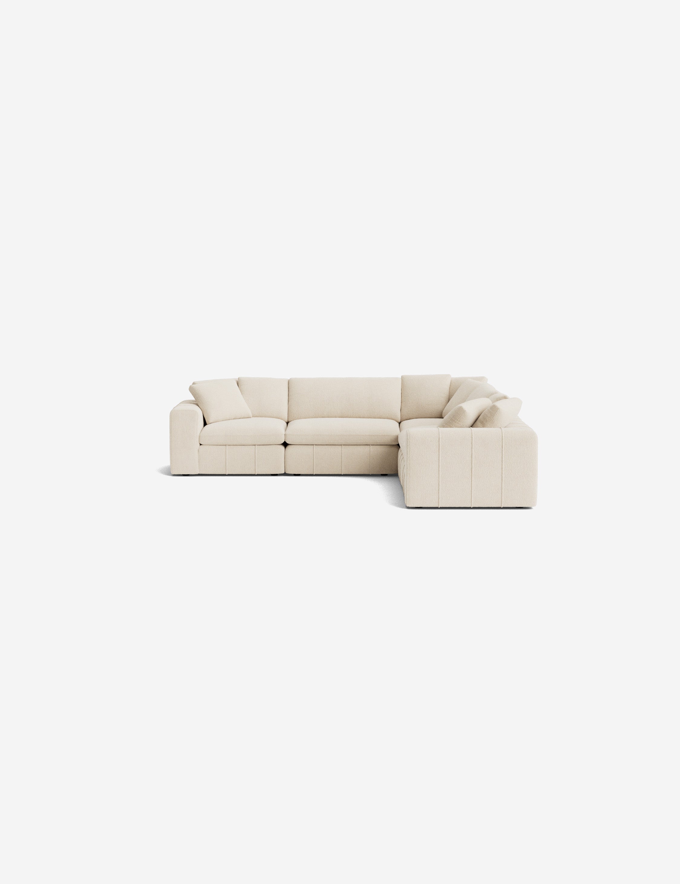 Capella Modular Corner Sectional Sofa - Modern L-Shaped Couch with Reversible Chaise, Soft Fabric Upholstery for Living Room, Family Room & Home Theater Comfort