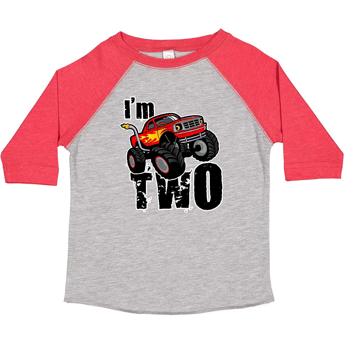 Inktastic 2nd Birthday Monster Truck Toddler T-Shirt - Cute Boys' Graphic Tee for Birthday Party & Playtime | Soft Cotton Toddler Shirt for 1-3 Year Olds