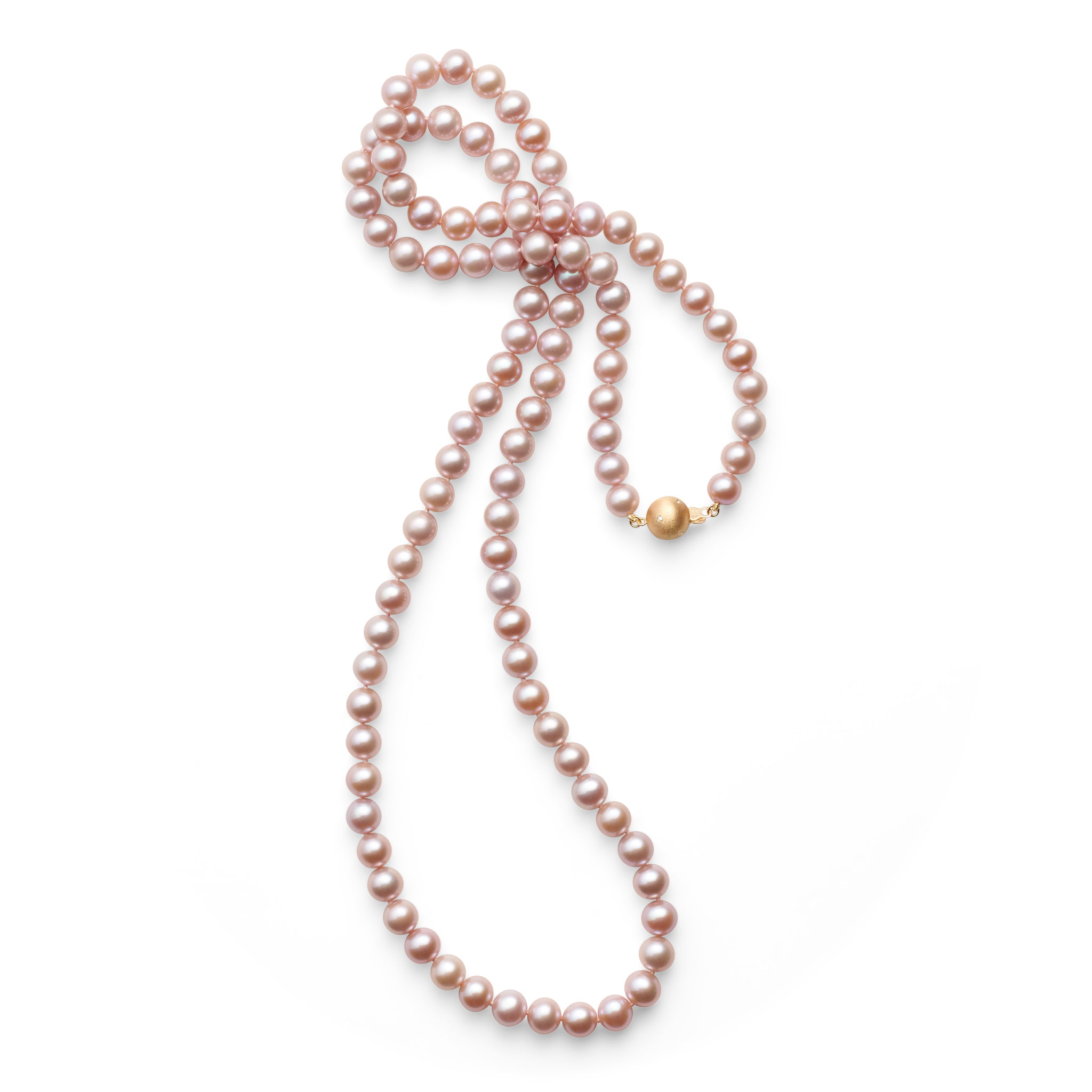 Elegant Pink Pearl & Gold Long Necklace for Women - Perfect for Weddings, Parties & Special Occasions | Dainty Layering Jewelry Gift