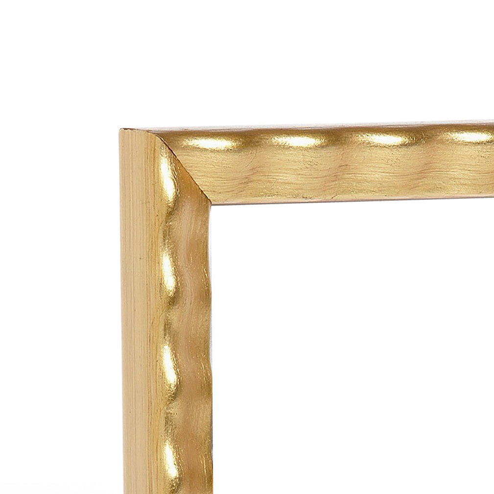 Gold Leaf Waves Narrow Width Table Top Frame - Elegant Home Decor for Dining Tables, Desks & Shelves - Perfect for Displaying Photos, Art & Keepsakes