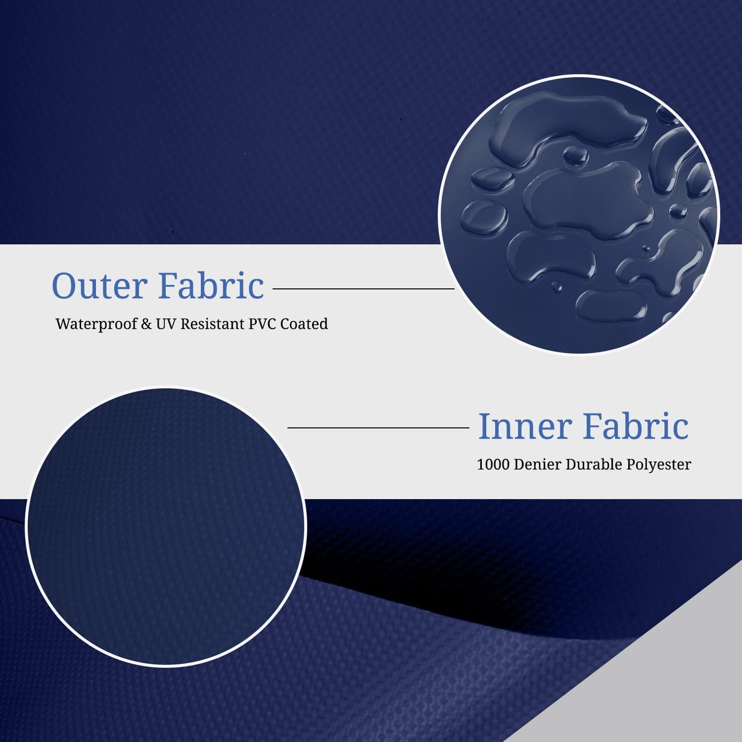 Waterproof UV-Resistant Rectangle Patio Table Cover - 100