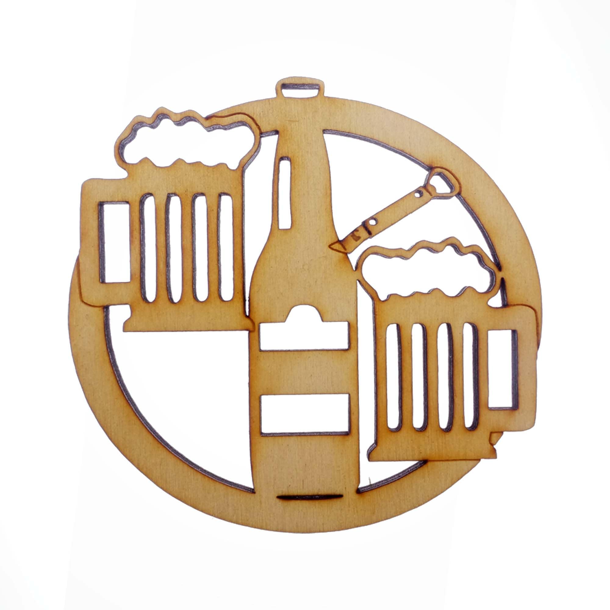 Personalized Beer Gifts for Beer Lovers - Custom Engraved Beer Ornaments & Unique Gifts for Beer Enthusiasts - Perfect for Christmas, Birthday, Anniversary & Home Bar Decor