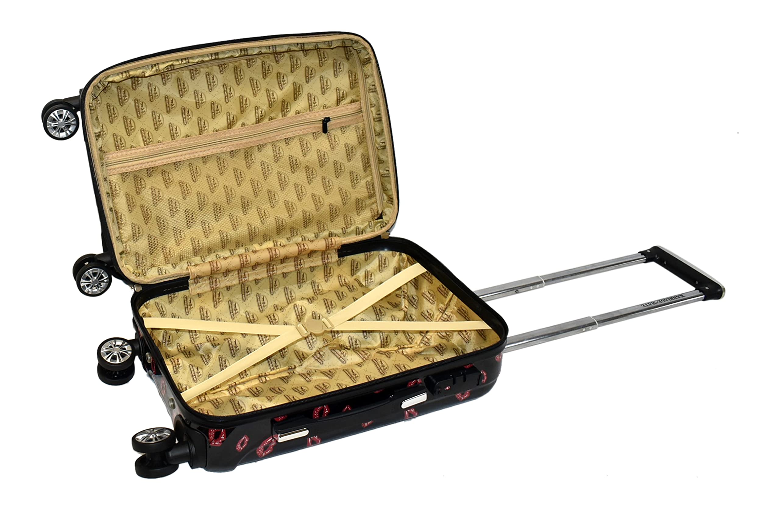 Betty Boop Themed Hard Shell Luggage Set - 3-Piece Carry-On, Medium & Large Suitcases with Spinner Wheels, Expandable Design & TSA Lock | Stylish Travel Luggage for Women & Betty Boop Fans | Perfect for Air Travel, Road Trips & Vacations