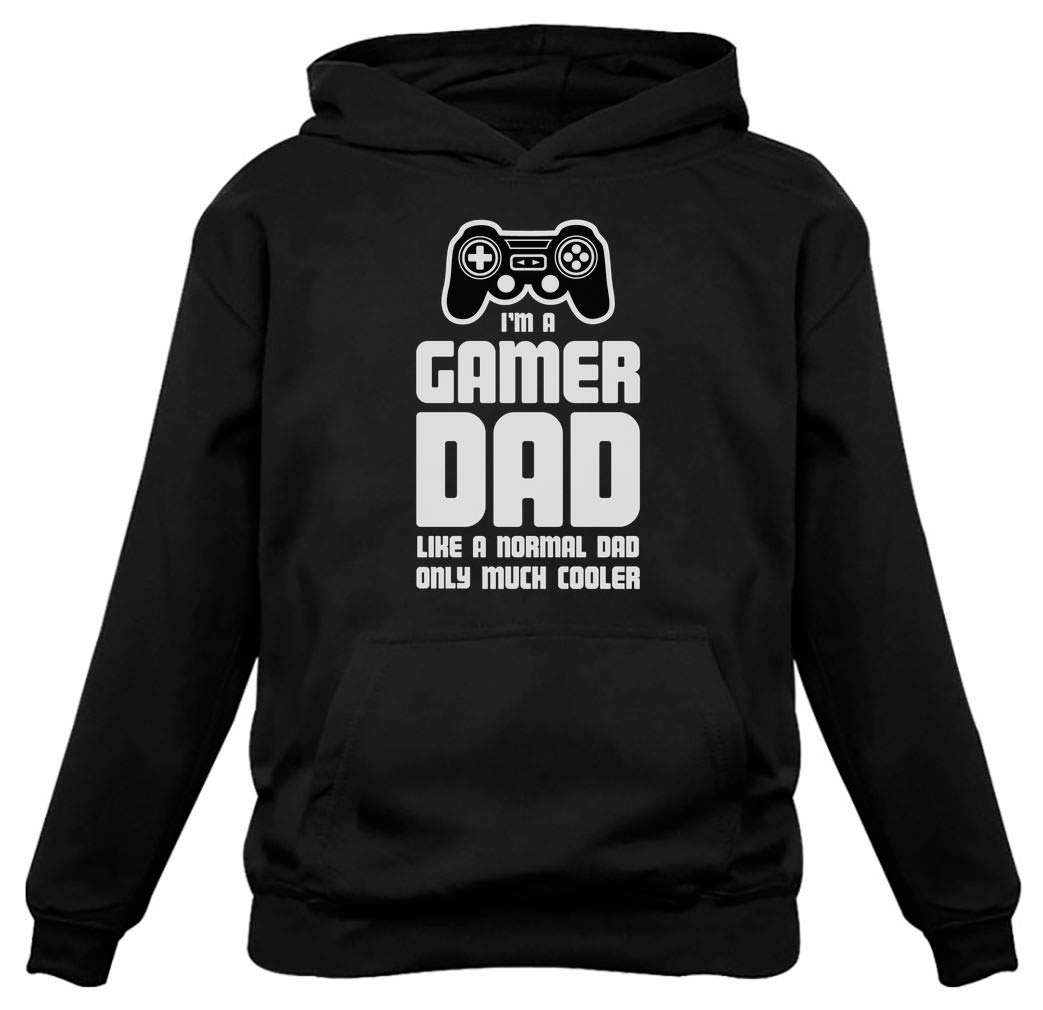 TeeStars Gamer Dad Hoodie - Cool Gaming Gift for Fathers - Perfect for Gaming Enthusiasts, Father's Day & Casual Wear