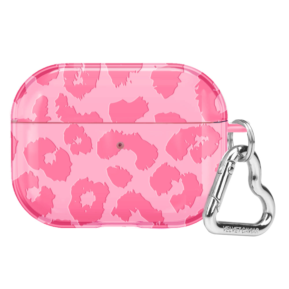Cute Pink Leopard Print AirPod Case - Trendy Protective Cover for AirPods 1/2/3 Pro - Perfect for School, Work & Travel Accessories