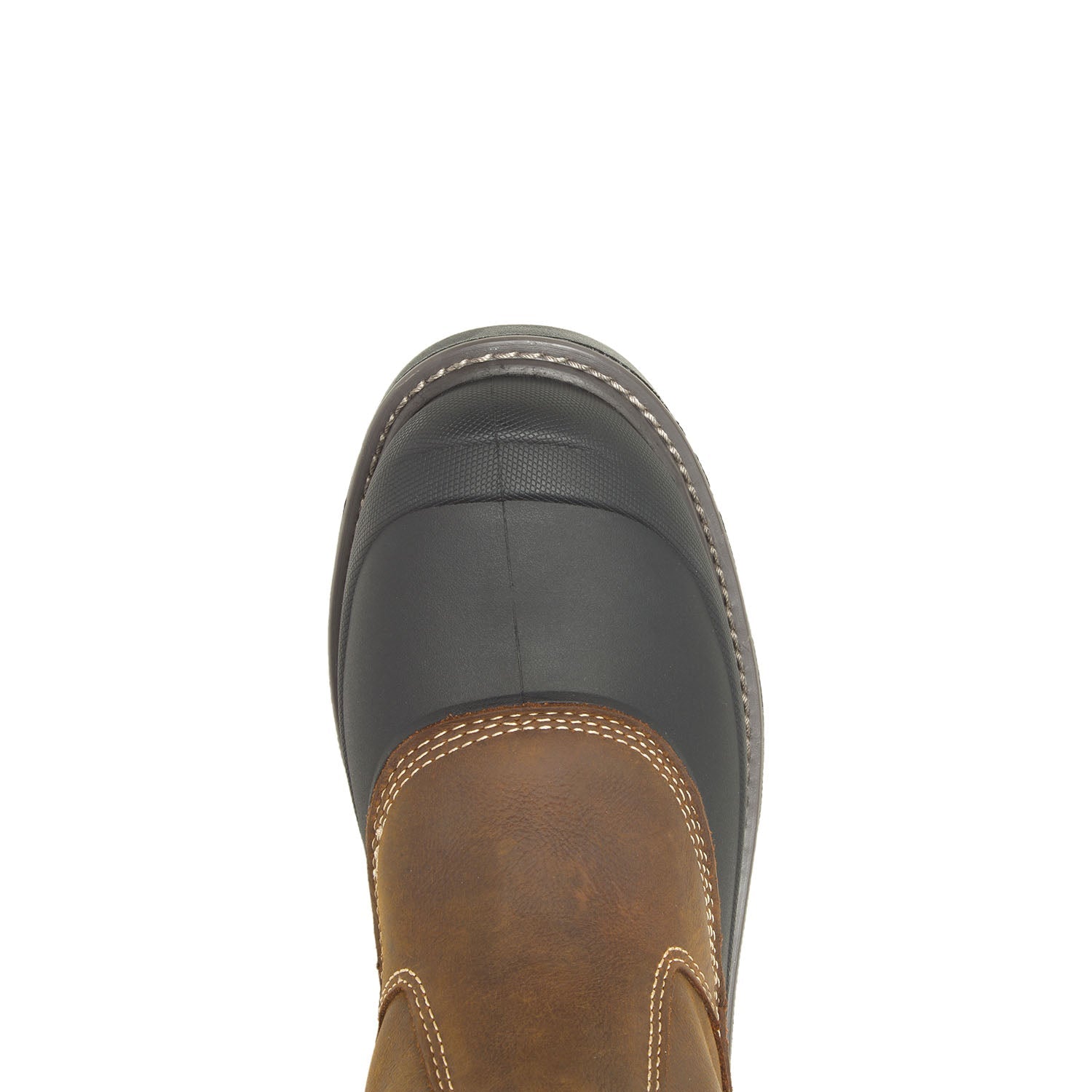 **Waterproof Steel Toe Pull-On Work Boots for Men - Slip-Resistant & Comfortable for Construction, Oilfield & Outdoor Work**