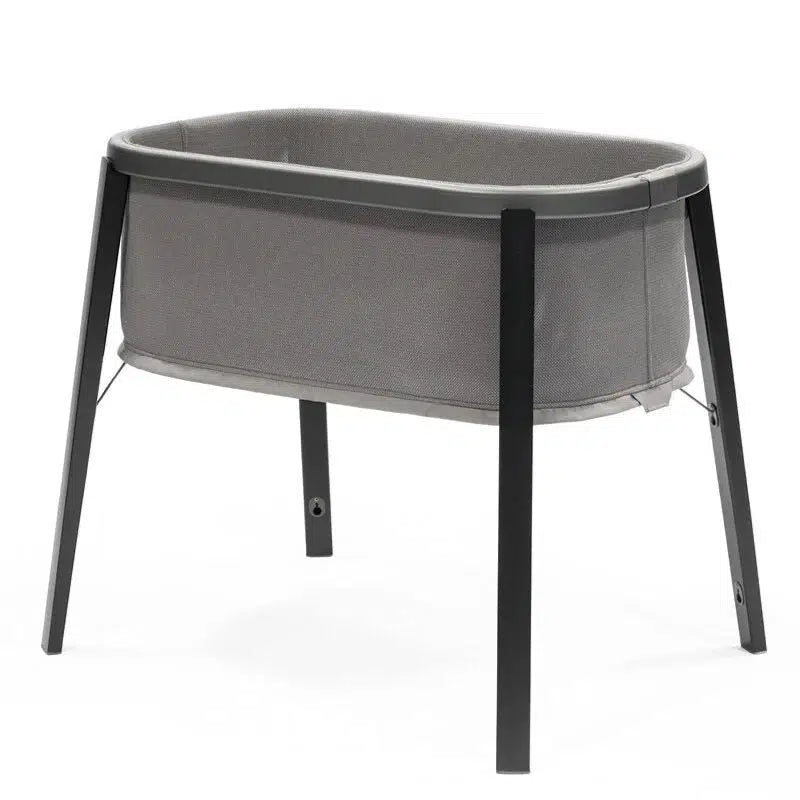 Stokke Snoozi Bassinet - Graphite Grey Baby Crib for Newborns | Safe & Comfortable Infant Sleeper for Nursery, Bedroom & Travel