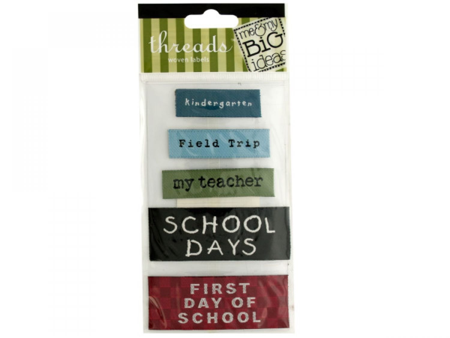 144 Pack Bulk School Woven Labels - Customizable Name Tags for Scrapbooking, DIY Crafts & School Supplies | Perfect for Scrapbook Accents, Notebooks & Back-to-School Organization