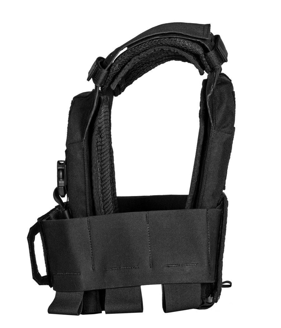 QRF Low Visibility Minimalist Plate Carrier with Armor Plates - Tactical Vest for Military, Law Enforcement & Airsoft - Perfect for Combat Training & Outdoor Adventures