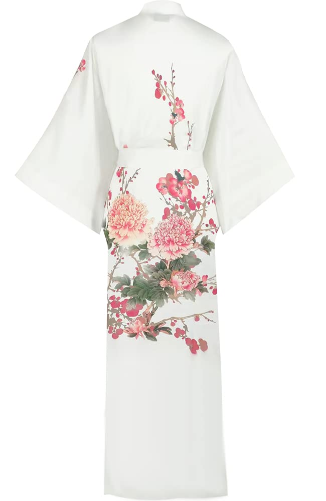 Women's Satin Kimono Robes - Soft Bathrobes & Pajama Loungewear for Spa, Bridal Shower, and Relaxation at Home