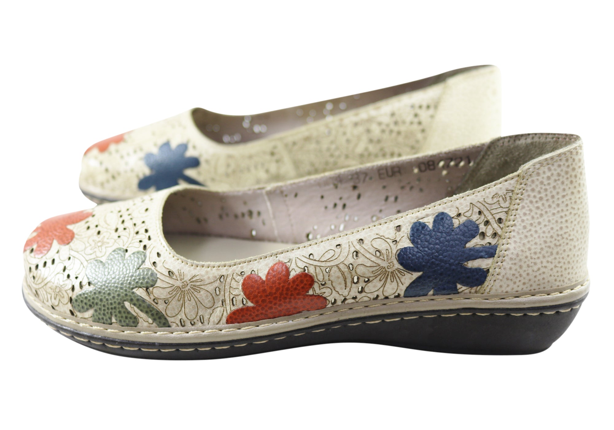 J Gean Poppy Women's Comfortable Leather Shoes - Handmade in Brazil - Stylish & Durable for Work, Travel & Everyday Wear