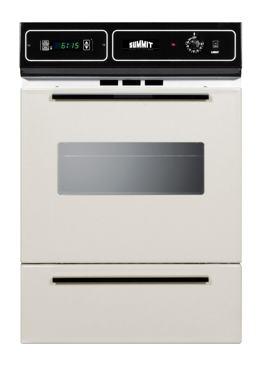 Summit STM7212KW 24-Inch Built-In Single Wall Oven with Convection - Bisque Finish | Perfect for Baking, Roasting & Entertaining in Modern Kitchens