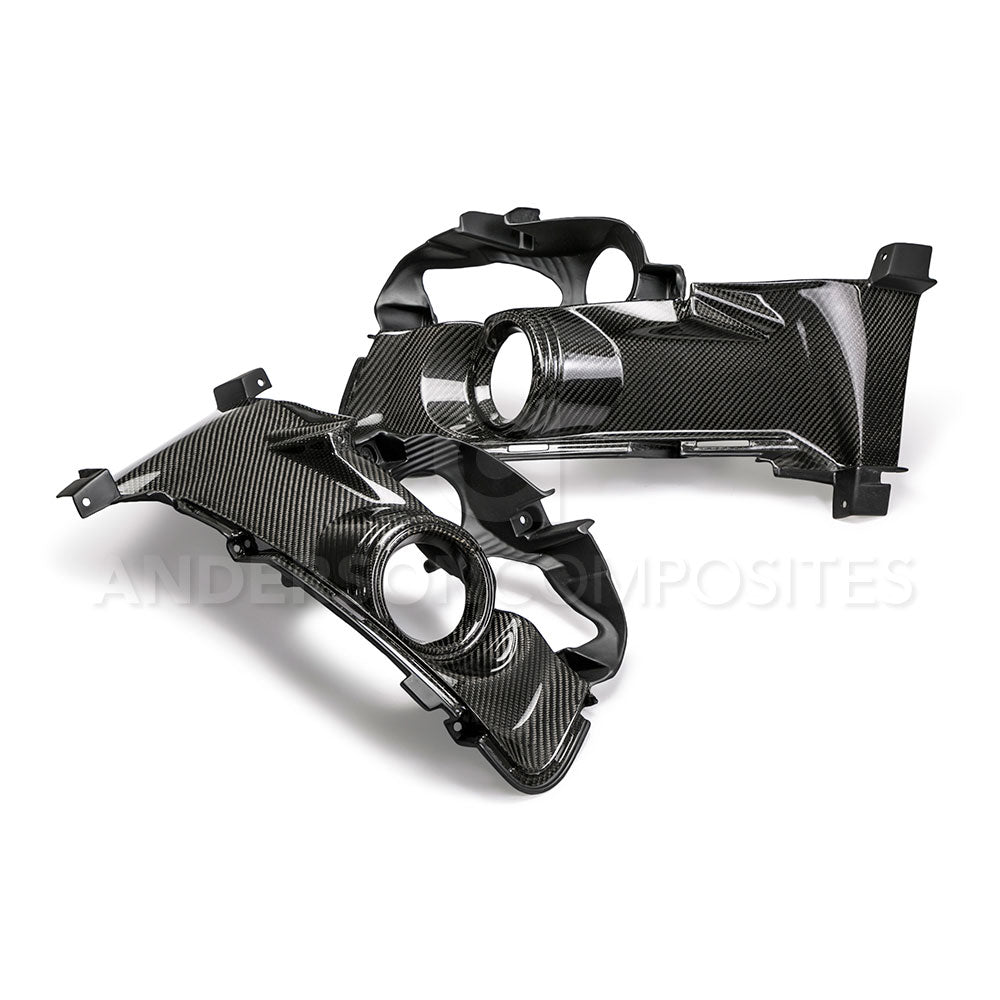2015-2020 Ford Mustang GT Carbon Fiber Foot Plates - Anderson Composites AC FLS15FDMU - Perfect for Racing & Car Shows