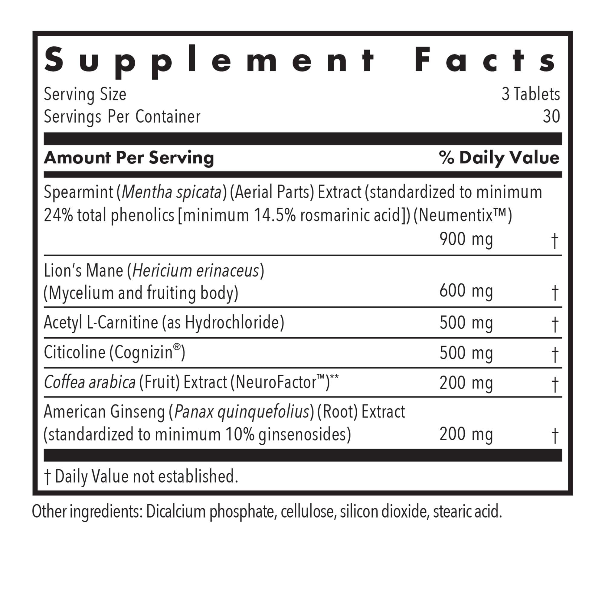 Allergy Research Group Advanced NeuroPlus Supplement - 90 Vegetarian Capsules for Memory & Focus Support, Brain Function Health with Lion's Mane | Cognitive Enhancement for Students, Professionals & Seniors