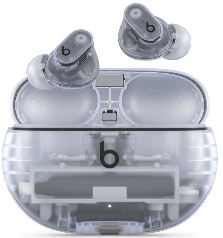Beats Studio Buds True Wireless Noise Cancelling Bluetooth Earbuds - Transparent (MQLK3LL) | Perfect for Workouts, Commuting & Travel