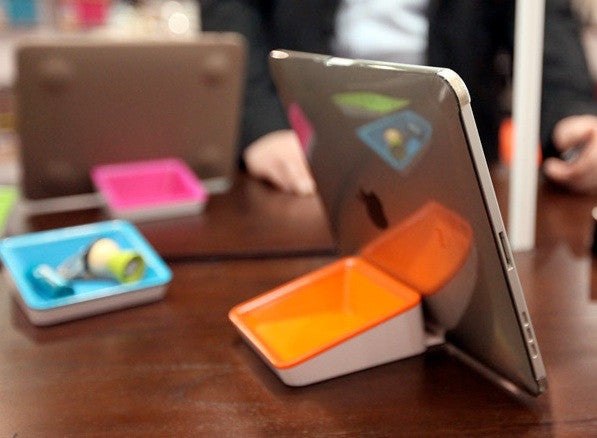 Bluelounge Nest Stand - Premium Laptop & Tablet Holder for Home & Office - Organize Your Workspace with Stylish Cable Management