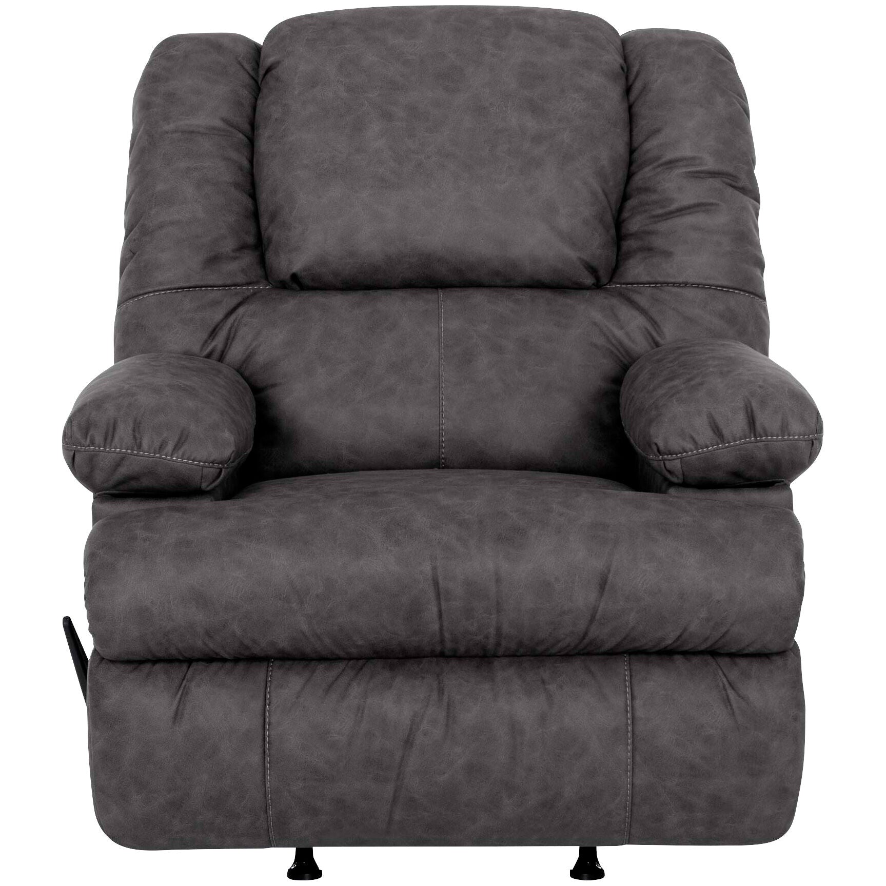 Baron Rocking Recliner Chair - Comfortable Leather Rocker Recliner with Smooth Gliding Motion - Perfect for Living Room, Home Theater & Nursery Relaxation