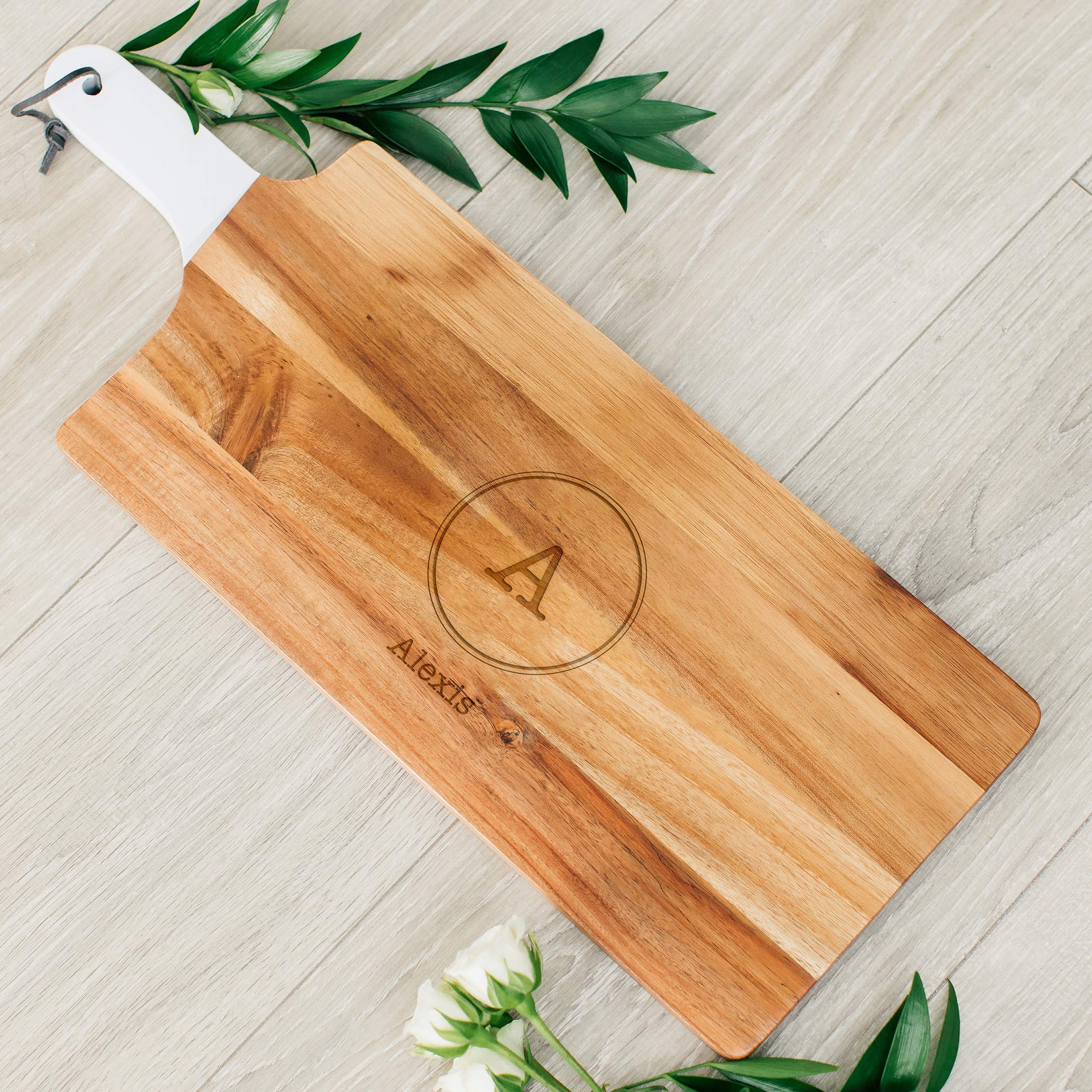 Personalized Wooden Cutting Board with Monogram - 7.8