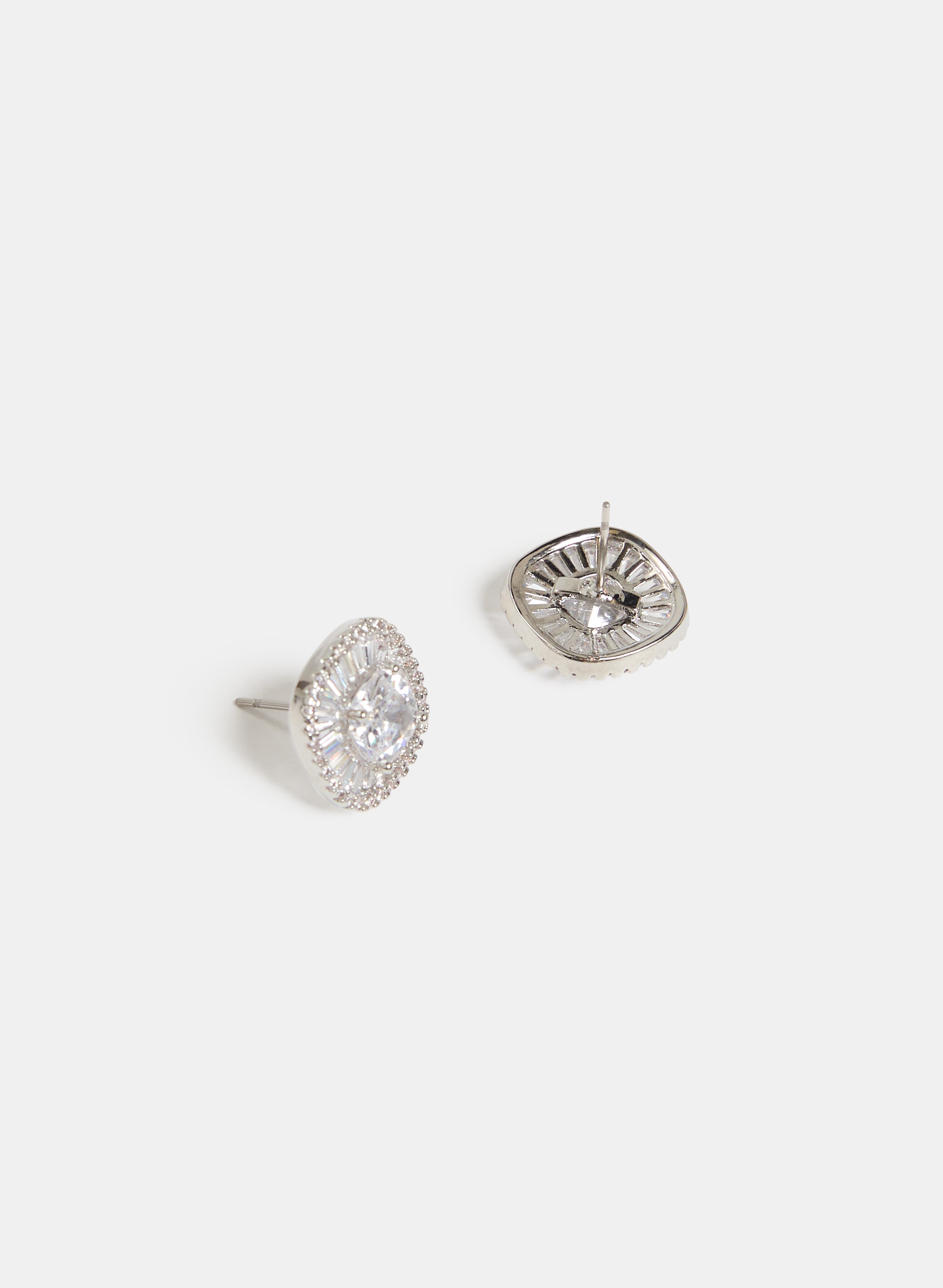 Elegant Cubic Zirconia Square Stud Earrings for Women - Perfect for Parties, Weddings & Everyday Wear